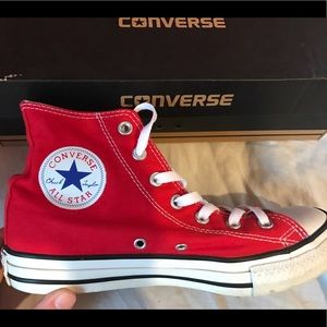 Red Hi Top All Star Converse- Unisex